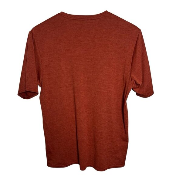 Patagonia Men's Small Orange Red Capilene S/S Guitar Graphic Live Simply T-Shirt - Picture 2 of 7